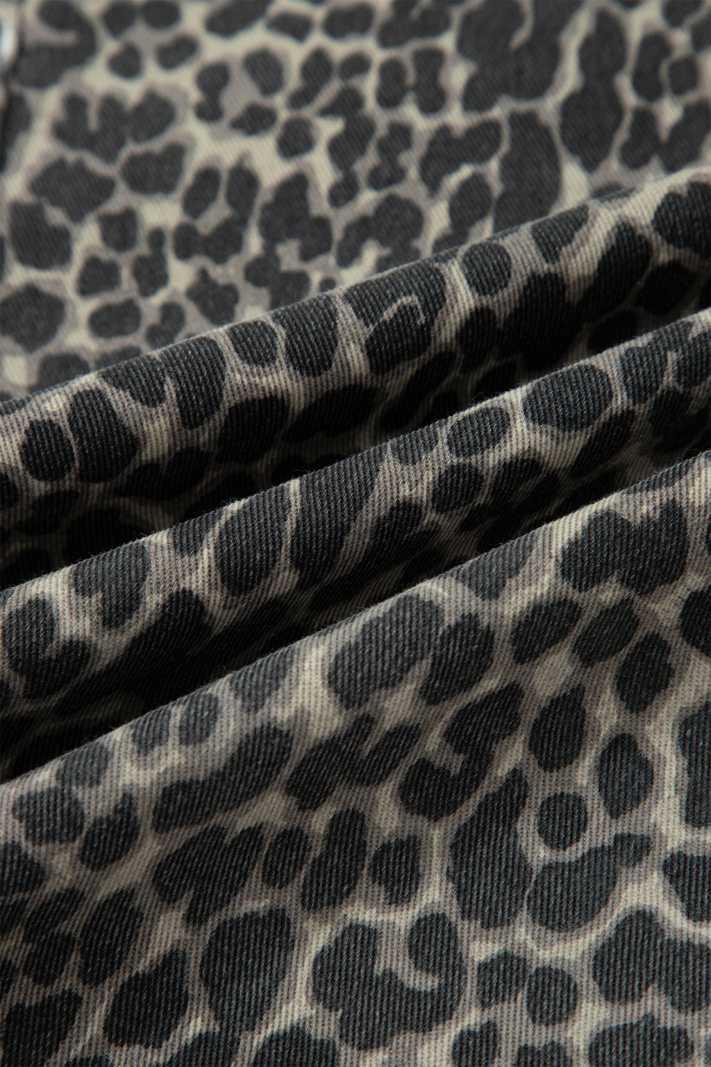 Leopard Print High Waist Jeans